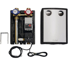 Heizkreisverteiler mit Pumpe und Thermometer