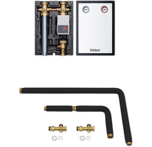 Vaillant Heizungszubehör mit Anschlüssen, Rohrleitungen und Ventilen für die Installation