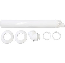 Abgasrohrset mit Rohren, Rosetten und Befestigungsmaterial