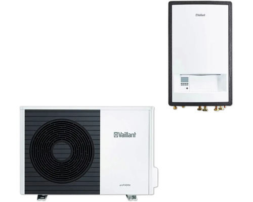 Vaillant aroTHERM Luft-Wasser-Wärmepumpe und Vaillant Heizgerät