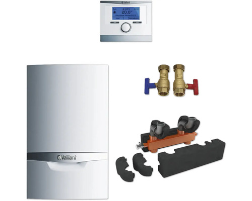 Vaillant Gasheizung mit Regelung, Ventilen und Zubehör