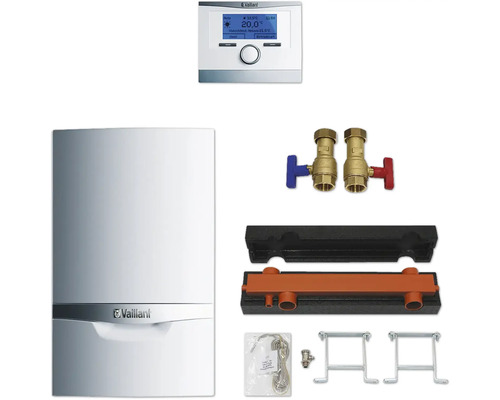 Vaillant Heizungsanlage mit Thermostat, Ventilen, Montagezubehör und Verbindungsstück