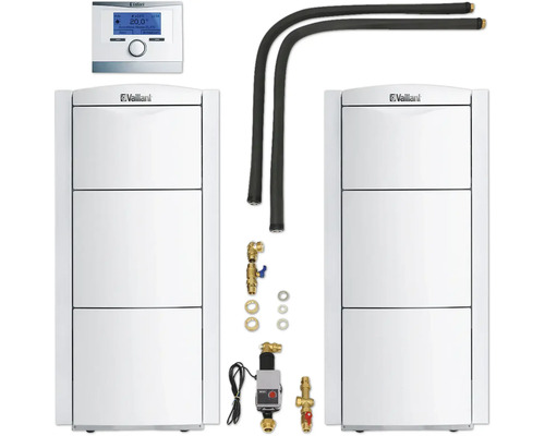 Vaillant Wärmepumpe mit Zubehör und Steuerung