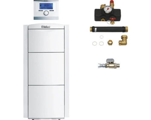 Vaillant Paket 2.25/7 Gas-Brennwertkessel ecoVIT exclusiv VKK 366/4 E/H, und witterungsgeführter Regelung multiMATIC VRC 700/6 0010029831 Vaillant Gas-Brennwertgerät mit Regelung und Anschlusszubehör