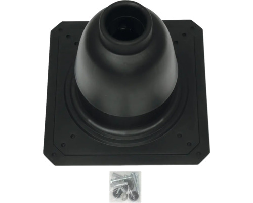 Dachdurchführung mit Montagematerial für Sanitär-, Heizungs- und Lüftungsleitungen