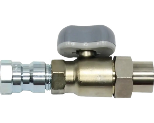 Kugelhahn mit Drehknopf zur Steuerung des Durchflusses