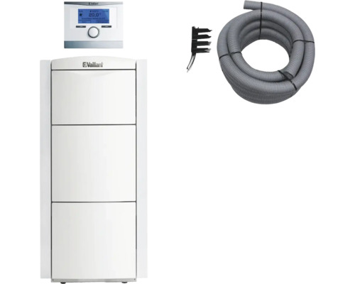 Vaillant Paket 2.56/3 Gas-Brennwertkessel ecoVIT exclusiv VKK 226/4 L/LL, witterungsgeführter Regelung multiMATIC VRC 700/6 und Luft-/Abgasführung flexibel. 0010029808 Vaillant Heizungsanlage mit Regler, Anschluss und Kabel