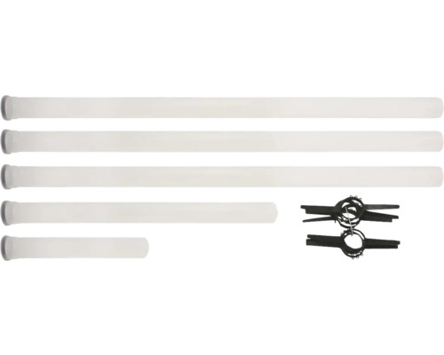 Verschiedene Rollos mit Zubehör