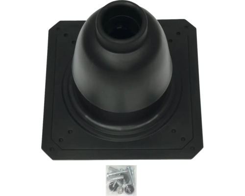 Dachdurchführung für den Sanitärbereich mit Befestigungsmaterial