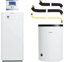 Vaillant Heizungsanlage mit Warmwasserspeicher und zugehörigen Komponenten