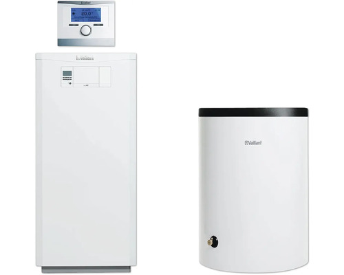 Vaillant Heizungsanlage mit Regelung und Warmwasserspeicher