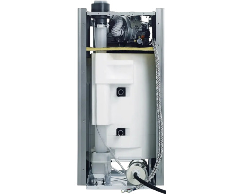 Innenansicht einer Warmwasseranlage mit verschiedenen Komponenten