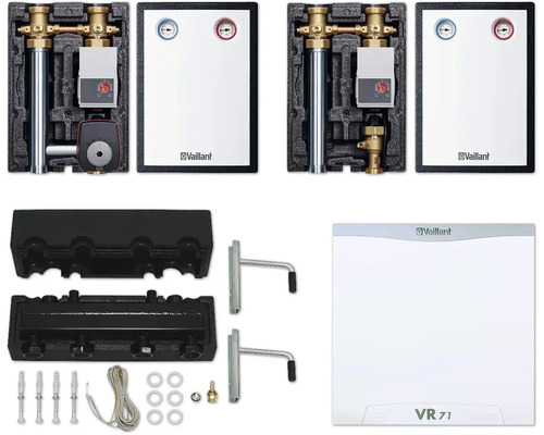Vaillant Paket 2 Erweiterung Mischerkreis und 1 ungeregelter Heizkreis VR 1" 10036240 Vaillant Heizungszubehör Set zur Installation