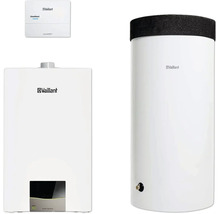 Vaillant Heizungsanlage mit Warmwasserspeicher und Steuerung