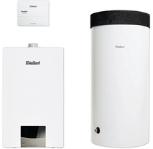 Vaillant Heizungsanlage mit Warmwasserspeicher und Steuerung