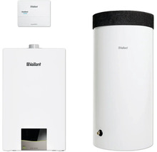 Vaillant Heizungsanlage mit Warmwasserspeicher und Steuerungseinheit