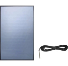 Solarpanel mit schwarzem Rahmen und Temperaturfühler