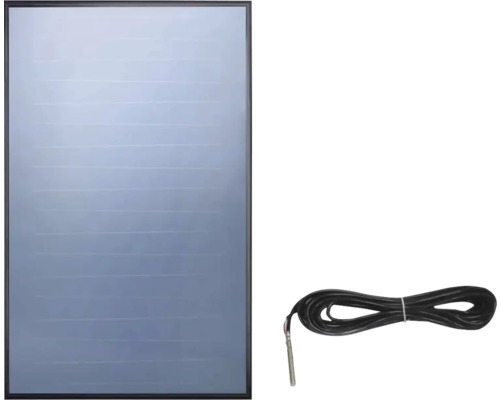 Vaillant Solarpaket Kollektor/2 2x Flachkollektor auroTHERM VFK 145/3 V und Kollektorfühler VR 11 0010042396 Solarpanel mit schwarzem Rahmen und Temperaturfühler