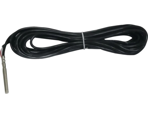 Temperaturfühler mit schwarzem Kabel