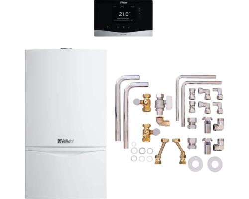 Vaillant Heiztherme mit Regler und Installationszubehör