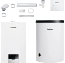 Vaillant ecoTEC plus Gas-Brennwertgerät mit Zubehör und Warmwasserspeicher