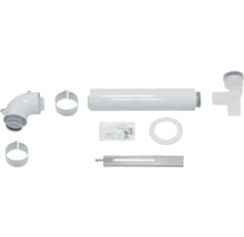 Abgasrohr-Set mit Rohren, Befestigungsmaterial und Montageteilen