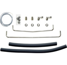 Heizungsinstallationsset mit Kabel, Dichtungen, Muttern, Rohren und Schläuchen