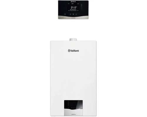 Vaillant Paket 1.739/2 Gas-Wandheizgerät ecoTEC plus VC 15 CS/1-5 und witterungsgeführter Regelung sensoCOMFORT VRC 720/2 8000014344 Vaillant Heizung mit zugehörigem Thermostat