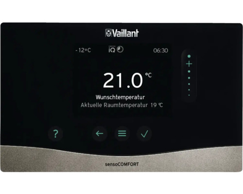 Vaillant sensoCOMFORT Heizungsregler Anzeige
