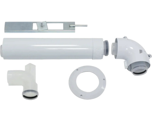 Vaillant Abgaszubehör-Set mit Rohren, Winkelstück, T-Stück und Montageelementen