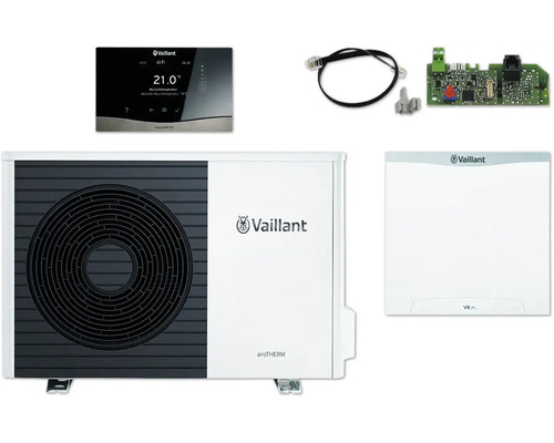 Vaillant aroTHERM Luft-Wasser-Wärmepumpe mit Zubehör