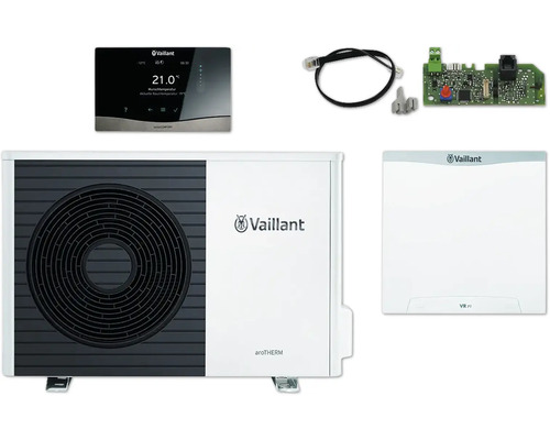 Vaillant aroTHERM Luft-Wasser-Wärmepumpe mit Zubehör