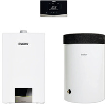 Vaillant Heizungsanlage mit Bedienfeld und Warmwasserspeicher