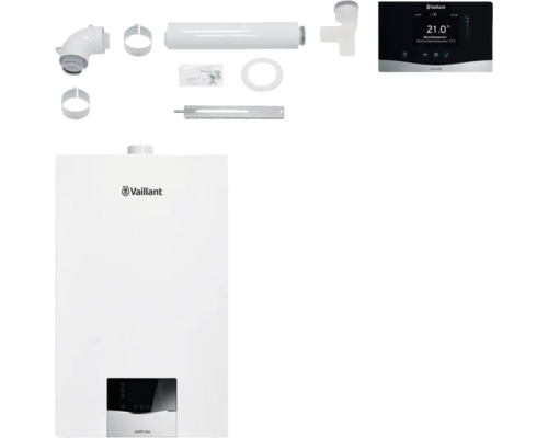 Vaillant ecoTEC plus Gas-Brennwerttherme mit Zubehör