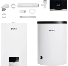 Vaillant ecoTEC plus Gas-Brennwerttherme mit Zubehör und Warmwasserspeicher