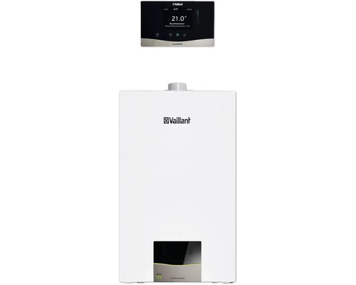 Vaillant ecoTEC exclusive Gas-Brennwerttherme mit zugehöriger Steuerung