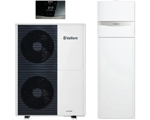 Vaillant aroTHERM Luft-Wasser-Wärmepumpe mit Regler