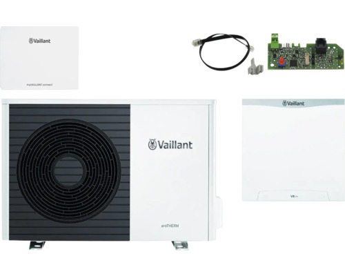 Vaillant aroTHERM Luft-Wasser-Wärmepumpe mit Zubehör