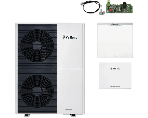 Vaillant aroTHERM Luft-Wasser-Wärmepumpe mit Zubehör
