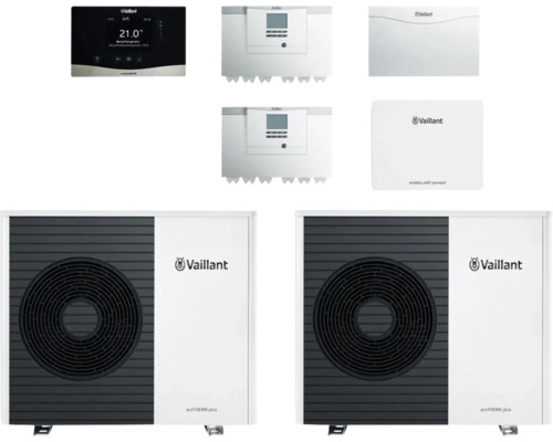 Vaillant aroTHERM Plus Luft-Wasser-Wärmepumpe mit Zubehör