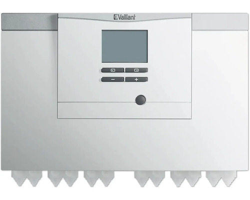 Vaillant Logo auf einem Heizgerät mit digitalem Display und Steuerungselementen.