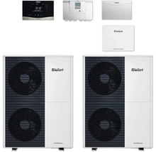Vaillant aroTHERM plus Luft-Wasser-Wärmepumpe und zugehörige Steuerungselemente