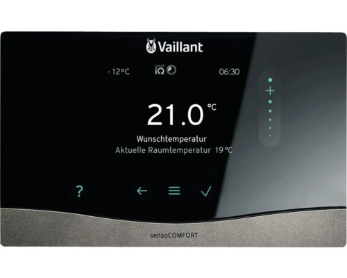 Vaillant sensoCOMFORT Display zur Steuerung der Heizung