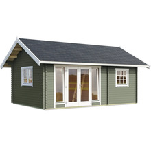 Gartenhaus aus Holz mit Doppeltür und Fenstern