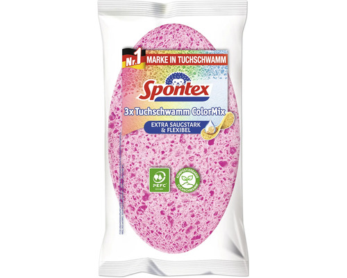 Spontex Tuchschwamm ColorMix 3 Stück Spontex 3er Packung Tuchschwamm ColorMix