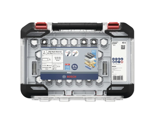 PC Plus Lochsägen-Set Bosch Pro Multi Material 20, 44, 64 mm 9 tlg. Bosch Multi Material Bohrer- und Bit-Set für Elektriker, 9-teilig