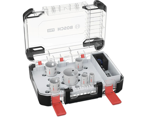 Bosch Lochsägen-Set in transparenter Kunststoffbox