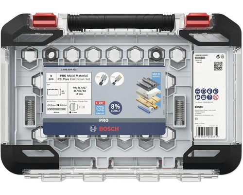 PC Plus Lochsägen-Set Bosch Pro Multi Material 19-68 mm 9 tlg. Bosch Pro Multi Material Bohrer Set für Elektriker