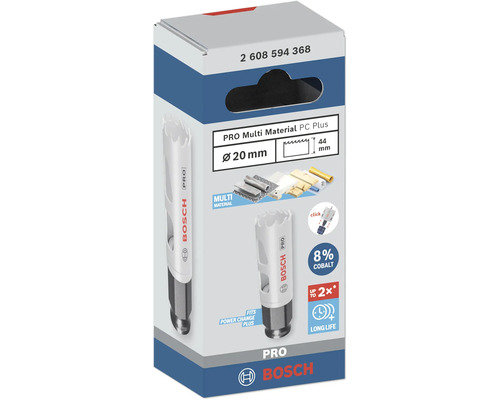 Bosch Pro Multi Material Lochsäge mit einem Durchmesser von 20 Millimetern im Karton