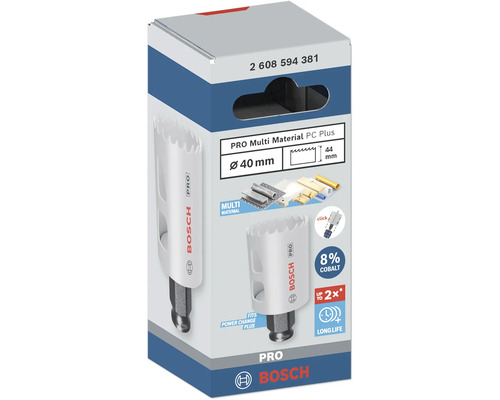 Bosch Pro Multimaterial Lochsäge mit 40 Millimeter Durchmesser in Produktverpackung